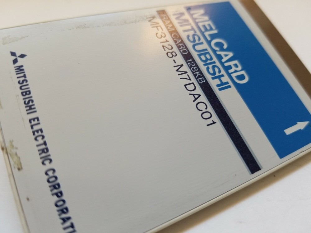 MF3128-M7DAC01 MITSUBISHI RAM card 128kb melcard, From working Jet-Array