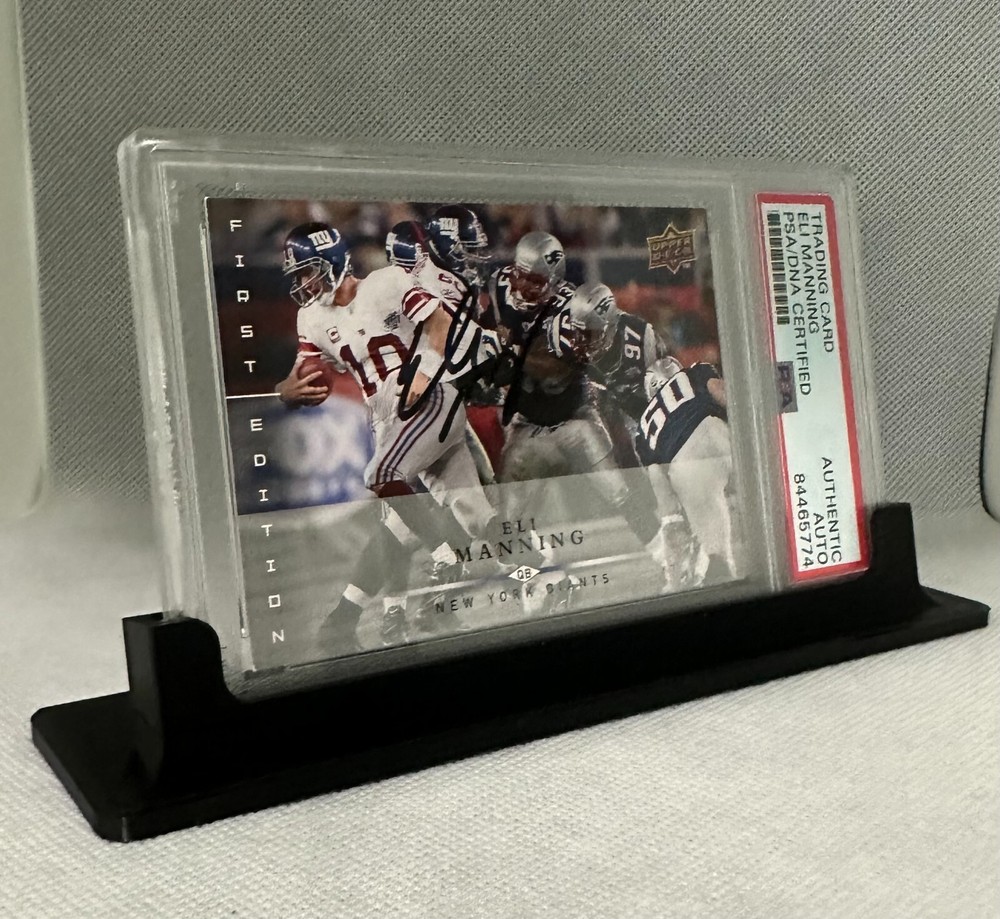 PSA Standard Slab Horizontal Card Holder Black Display Stand 3d printed