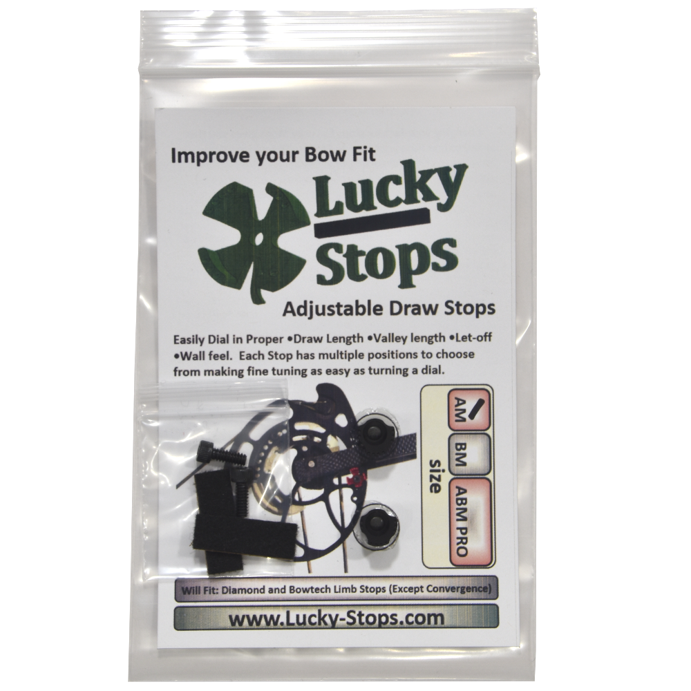 Diamond Archery and Bowtech Draw stops Limb Stops Size AM Lucky Stops