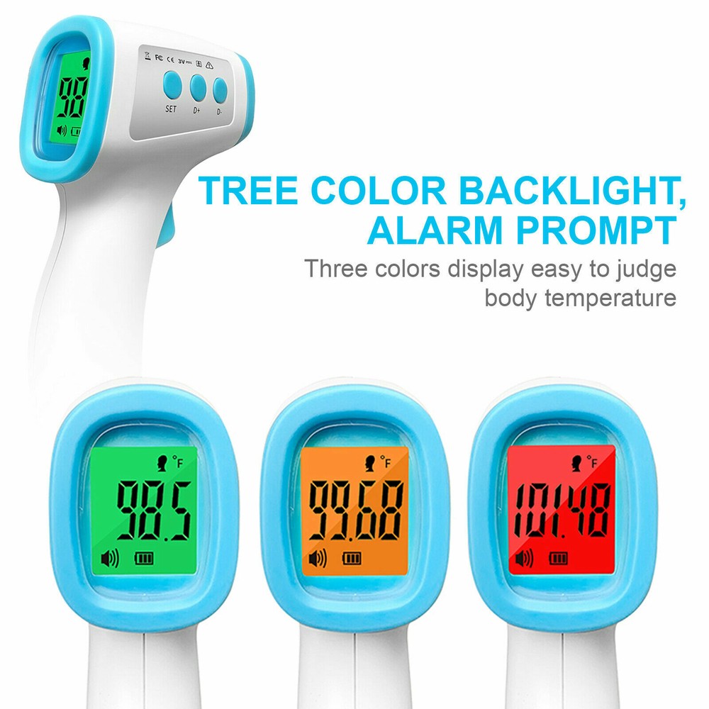 Forehead Thermometer Touchless Infrared Fever Temperature Indicator Digital