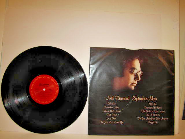 NEIL DIAMOND-SIGNED- "SEPTEMBER MORN" LP VINYL- AUTHENTICATED HOLOGRAM AND CERT