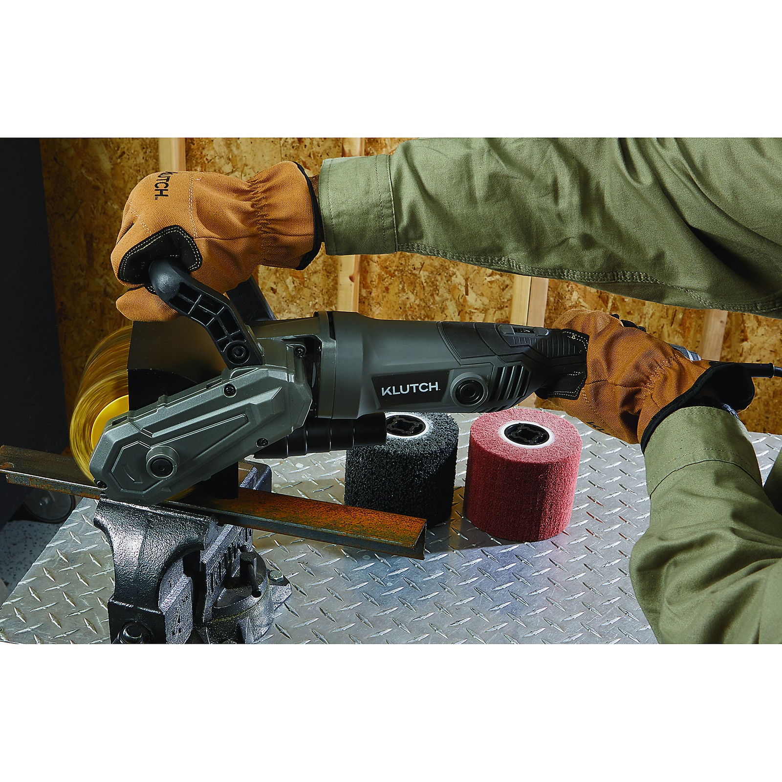 Klutch Electric Surface Conditioning Tool to Prep Metal to Paint, 11 Amps