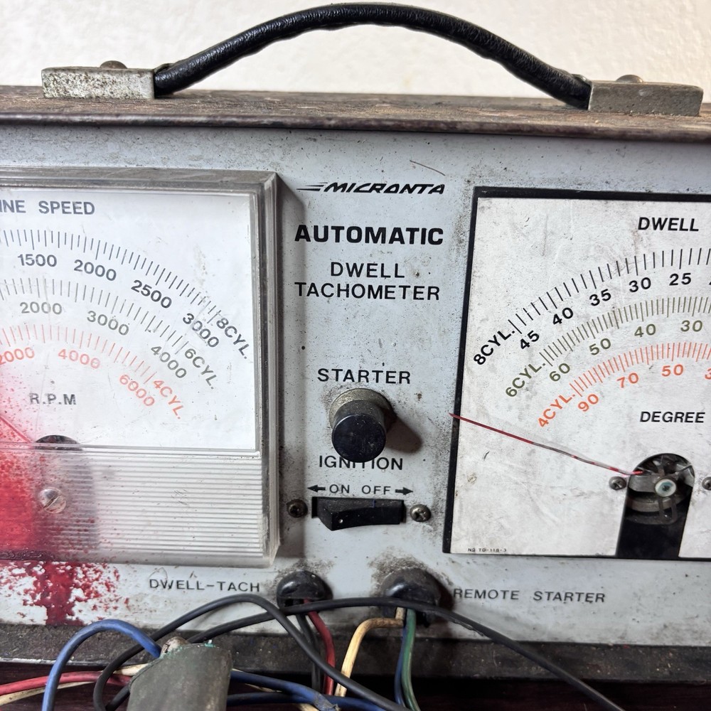 Vintage Micronta Automatic Dwell Tachometer Remote Starter