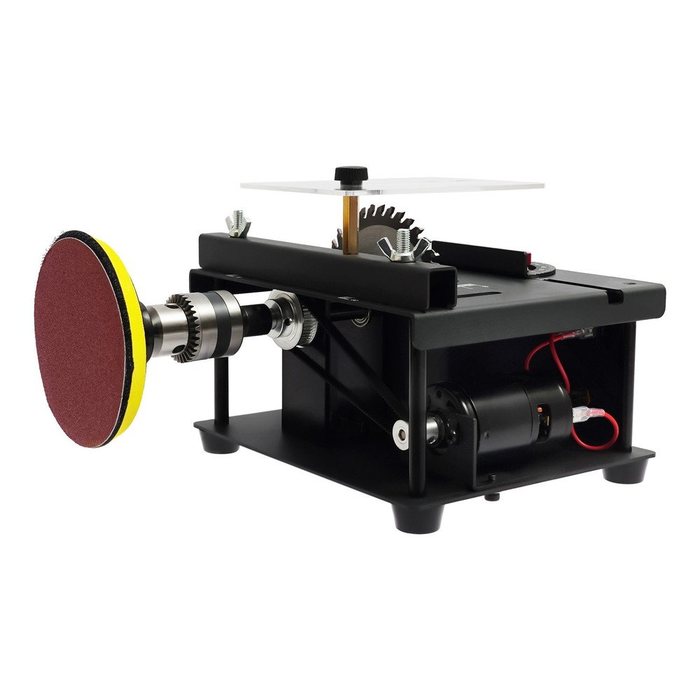 Table Saw with Sandpapers, Multi-functional Desktop Table Saw, Mini Table Saw