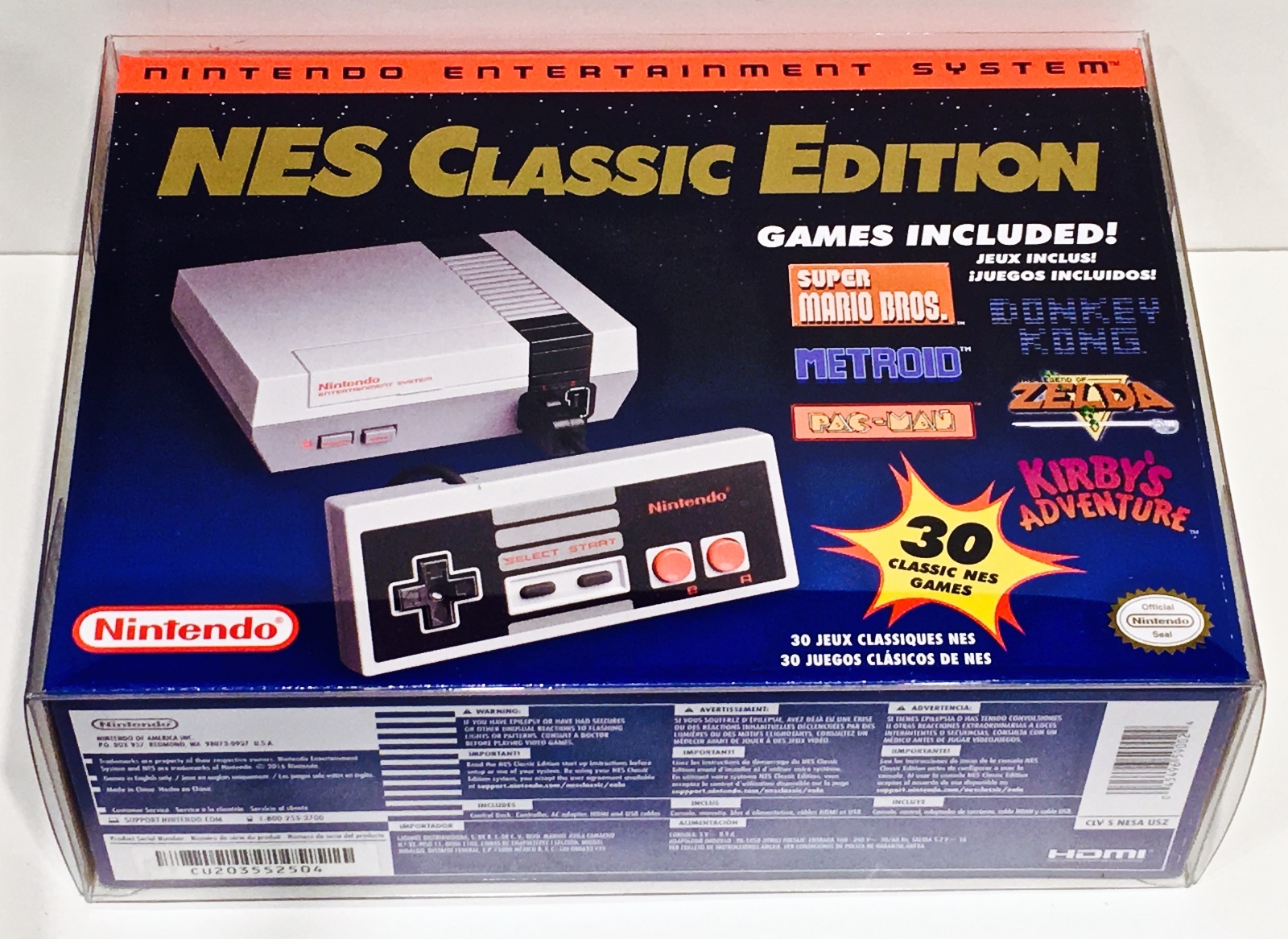 1 Box Protector for SNES and NES CLASSIC EDITION MINI CONSOLE Nintendo Boxes