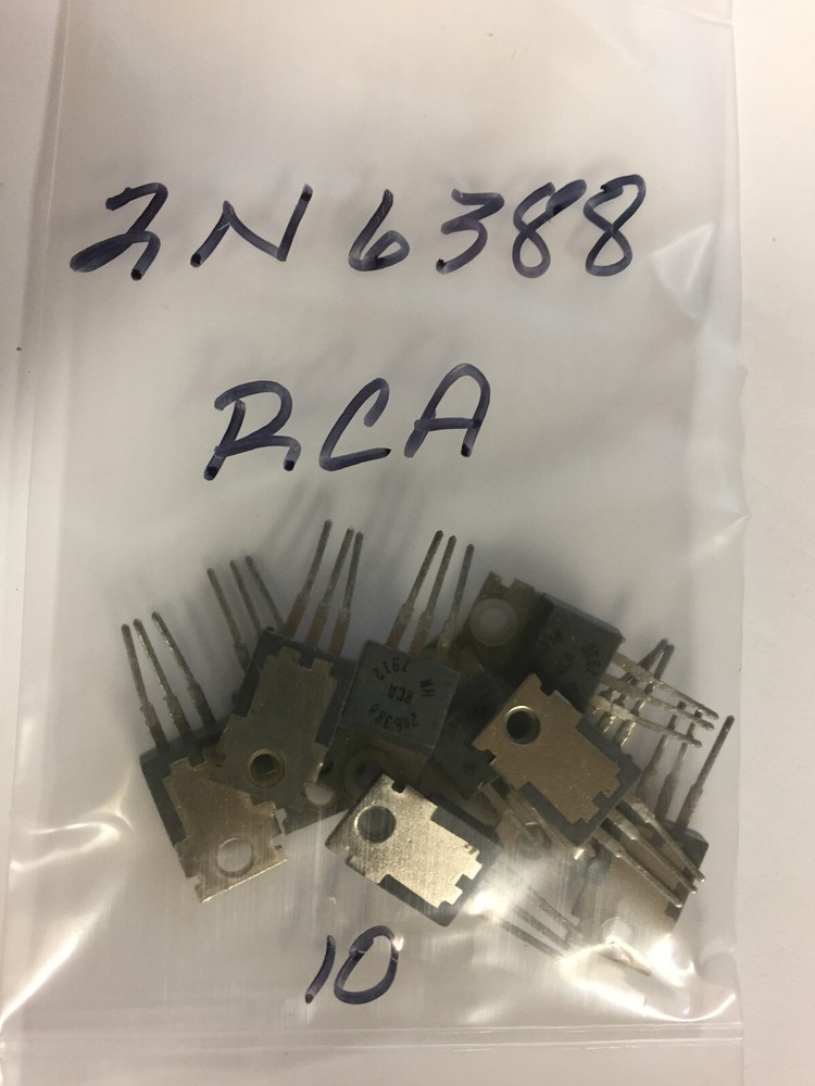2N6388 RCA TRANSISTOR 10 PC NOS