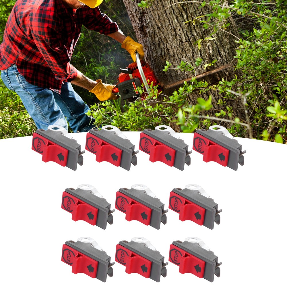 10Pcs On Off Stop Switch Replacement For Chainsaw Garden Tools