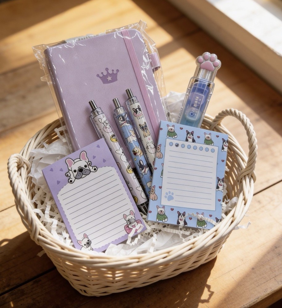 Dog theme Bookish Notebook Bundle with Dog theme pens