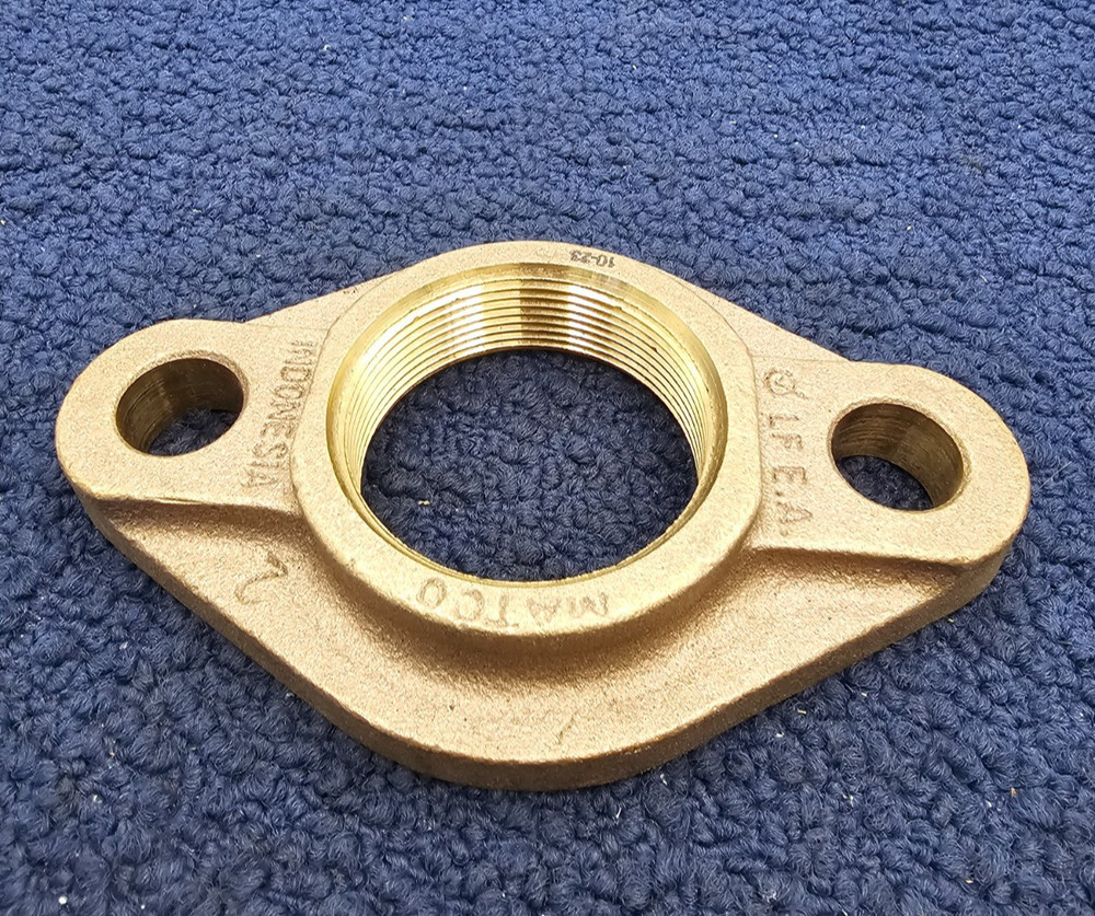 MATCO 2" Water Meter Flange Brass 2 IPS Thread Class Lead Free LF E.A. Durable