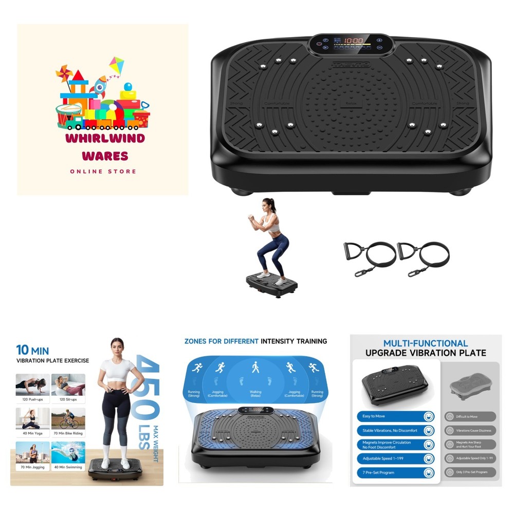 Vibration Plate Exercise Machine Weight Loss, Full Body Workout Vibration Pla...