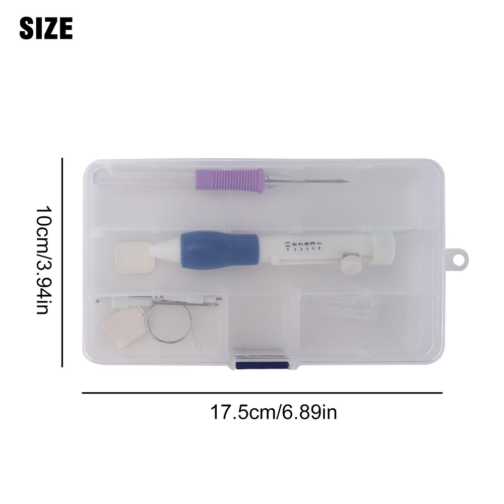 DIY Magic Embroidery Pen Set Punch Needle Stitching Knitting Tools Threaders Kit
