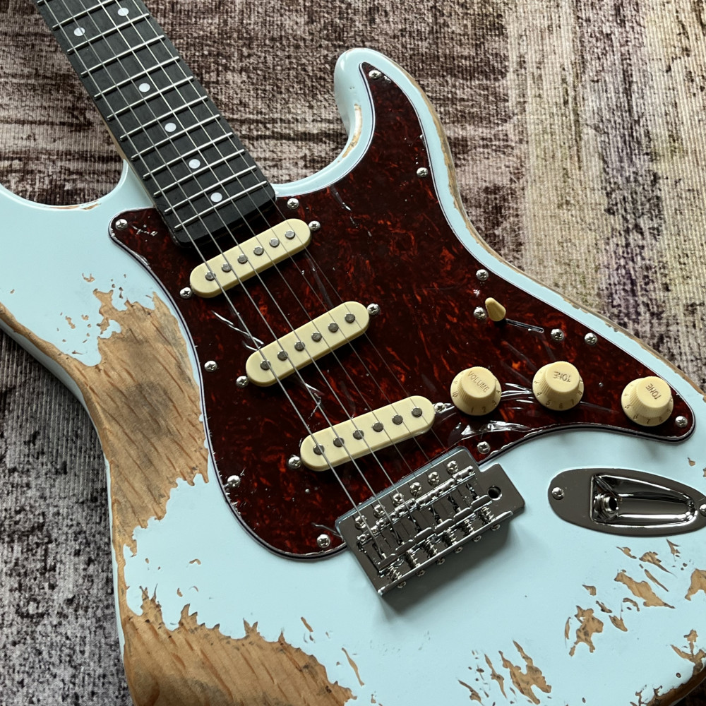 Custom Shop Blue Handed relics aged Electric Guitar USA in stock free shipping