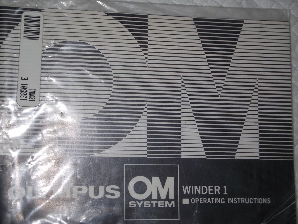 ORIGINAL INSTRUCTION MANUAL FOR OLYMPUS WINDER 1