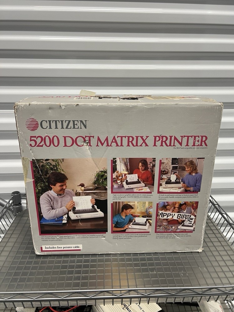 NEW Citizen 5200 Dot Matrix Printer IBM Compatible