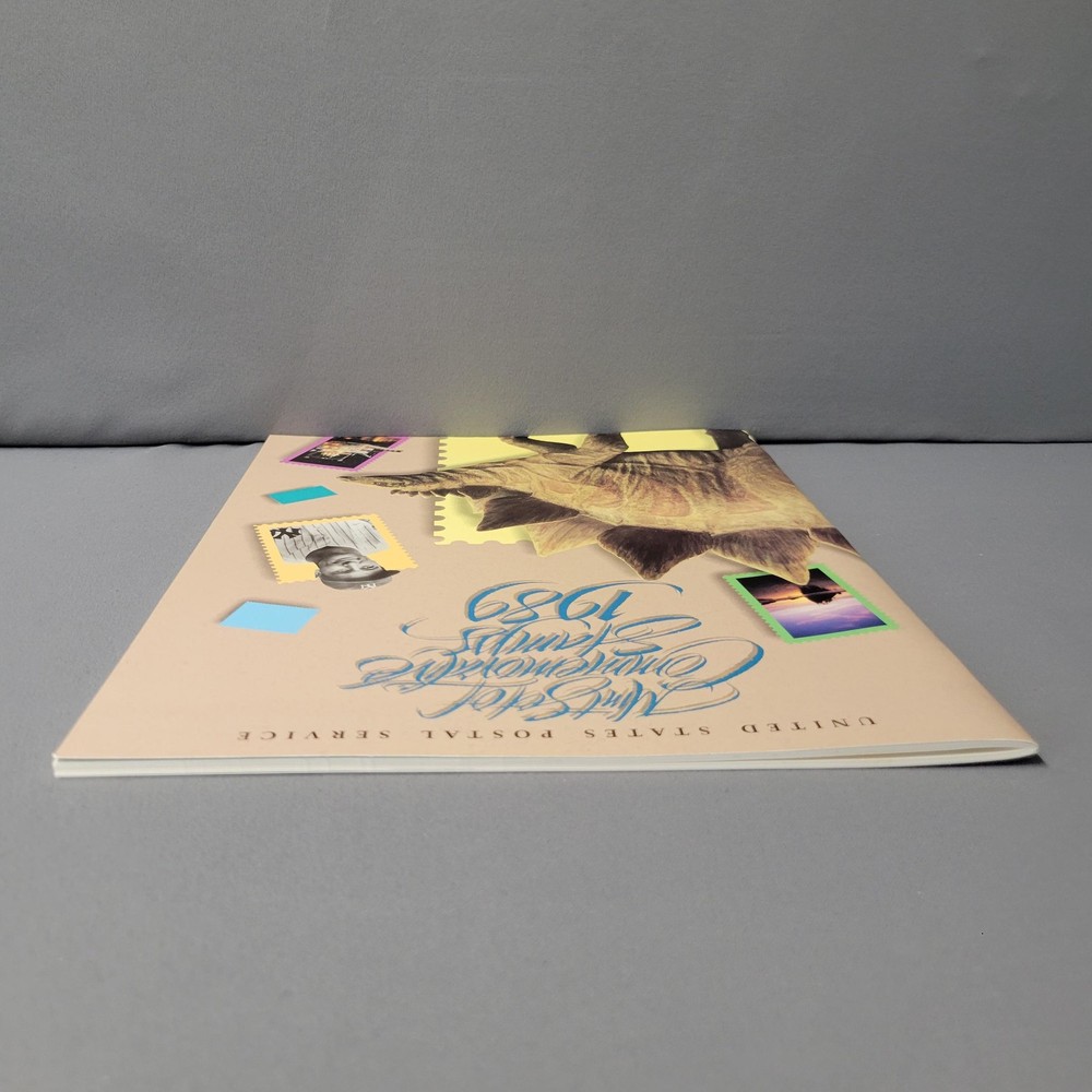 Vintage 1989 USPS Mint Commemorative Stamp Set Book Lou Gehrig Prehistoric Anima