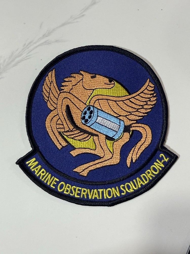 Original USMC Marine Observation Squadron 2 (VMO-2) “The Angry Two” Patch