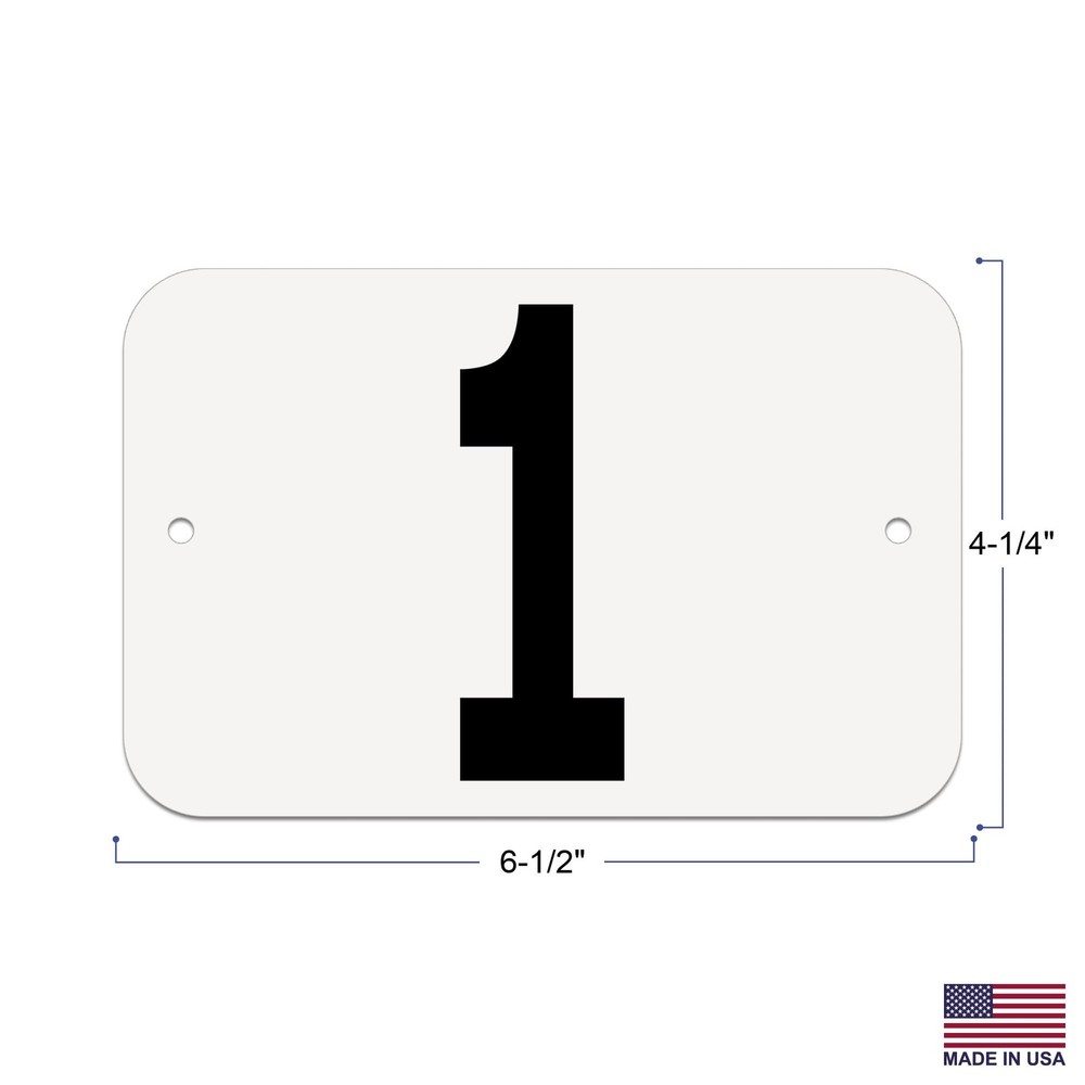 Hodges Badge Company Rectangular Equestrian Numbers with String - 50 Set (Num...