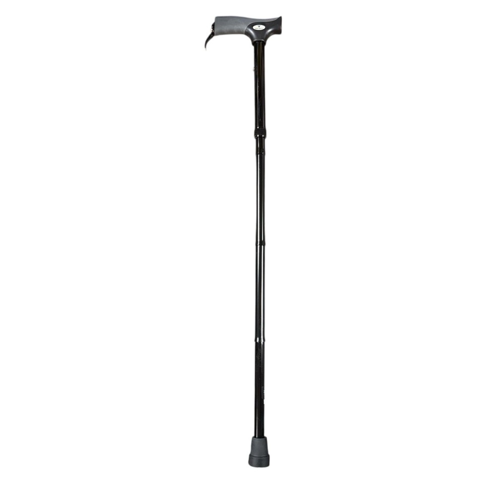 Adjustable Height Folding Cane w/ Self-Locking Mechanism