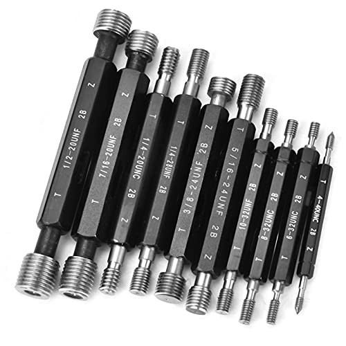 10Pcs Thread Plug Gage Nut Bolt Thread Checker Double End Imperial thread