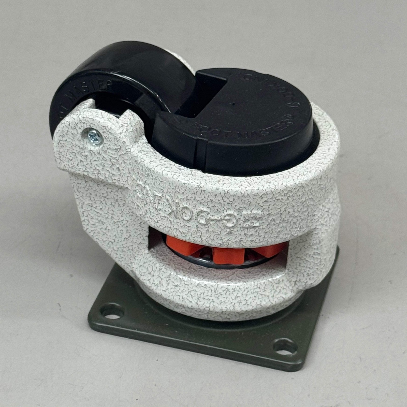 FOOT MASTER (4 Wheels) Plate Caster Mounting Swivel Wheel Set 3 1/4" Mounting HT