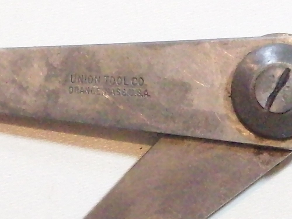 TOOL HERMAPHRODITE CALIPER 6 inch UNION TOOL Co Orange Mass U.S.A. – pointer mis