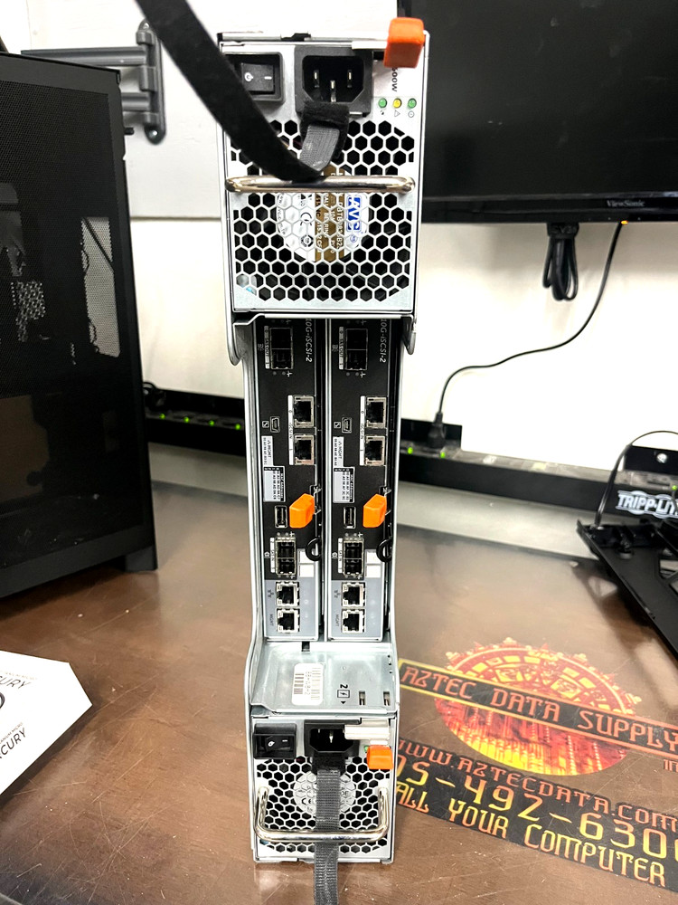 Dell PowerVault MD3820i SAN w/ 2x 10G-iSCSI-2 Controllers (PULLED WORKING USED)