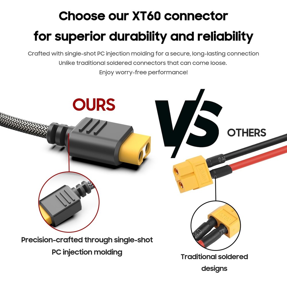 XT60 Extension Charging Cable DC Car Charger to Cigarette Lighter Plug...