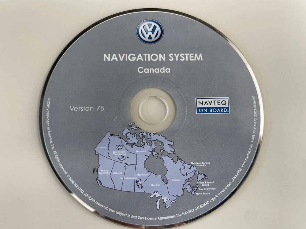 2006 2007 2008 VOLKSWAGEN GTi EOS NAVIGATION DVD VERSION 7B COVERS CANADA OEM🟠
