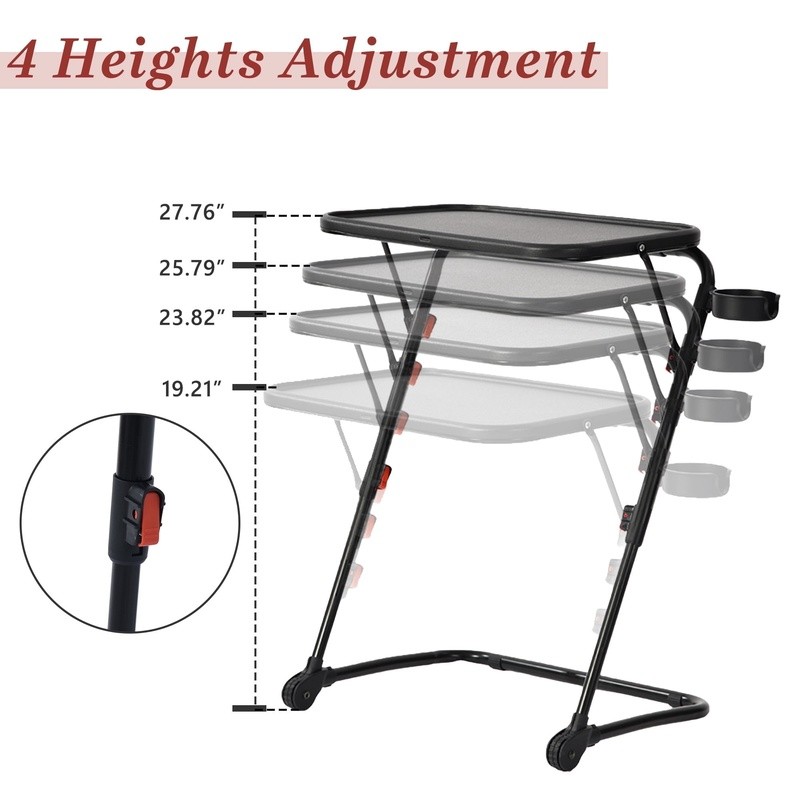 Adjustable Writing Desk Ergonomic Folding Study Table Portable Workstation New