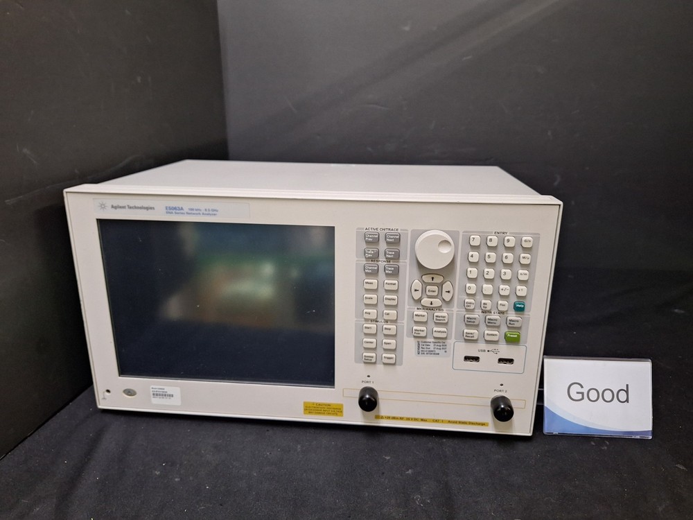 Agilent E5063A Network Analyzer 8.5GHz , Opt 285  WIN 7.. (0248)