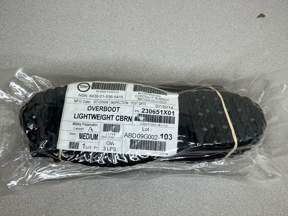 USGI Medium CBRN Overboots Lightweight AirBoss