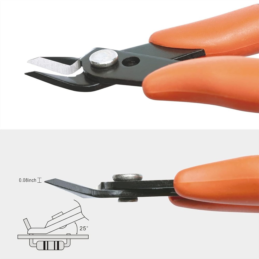 KATA 5-Pack Micro Wire Cutters, Precision Electronics Flush Cutter and 5 Pack
