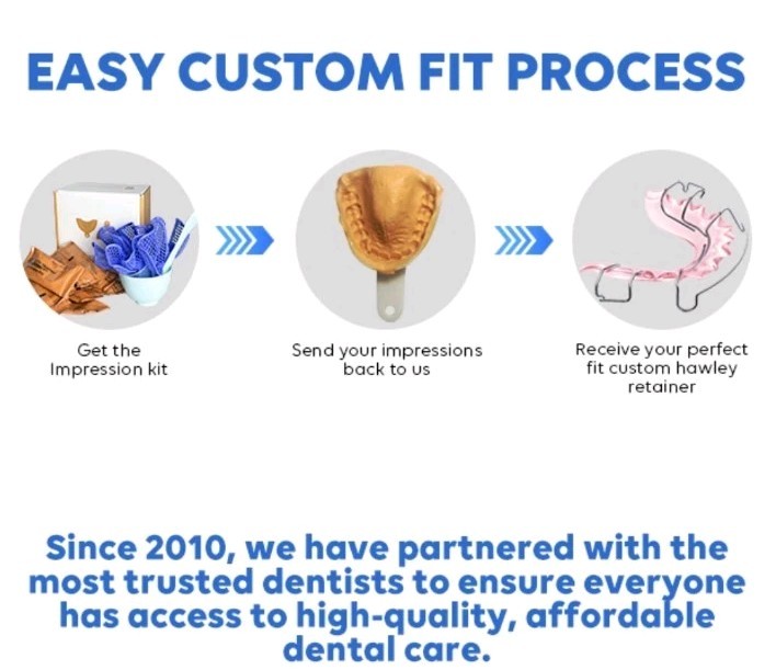 🦷 ⭐ Dental Impression Kit for Custom Retainers Upper & Lower Set