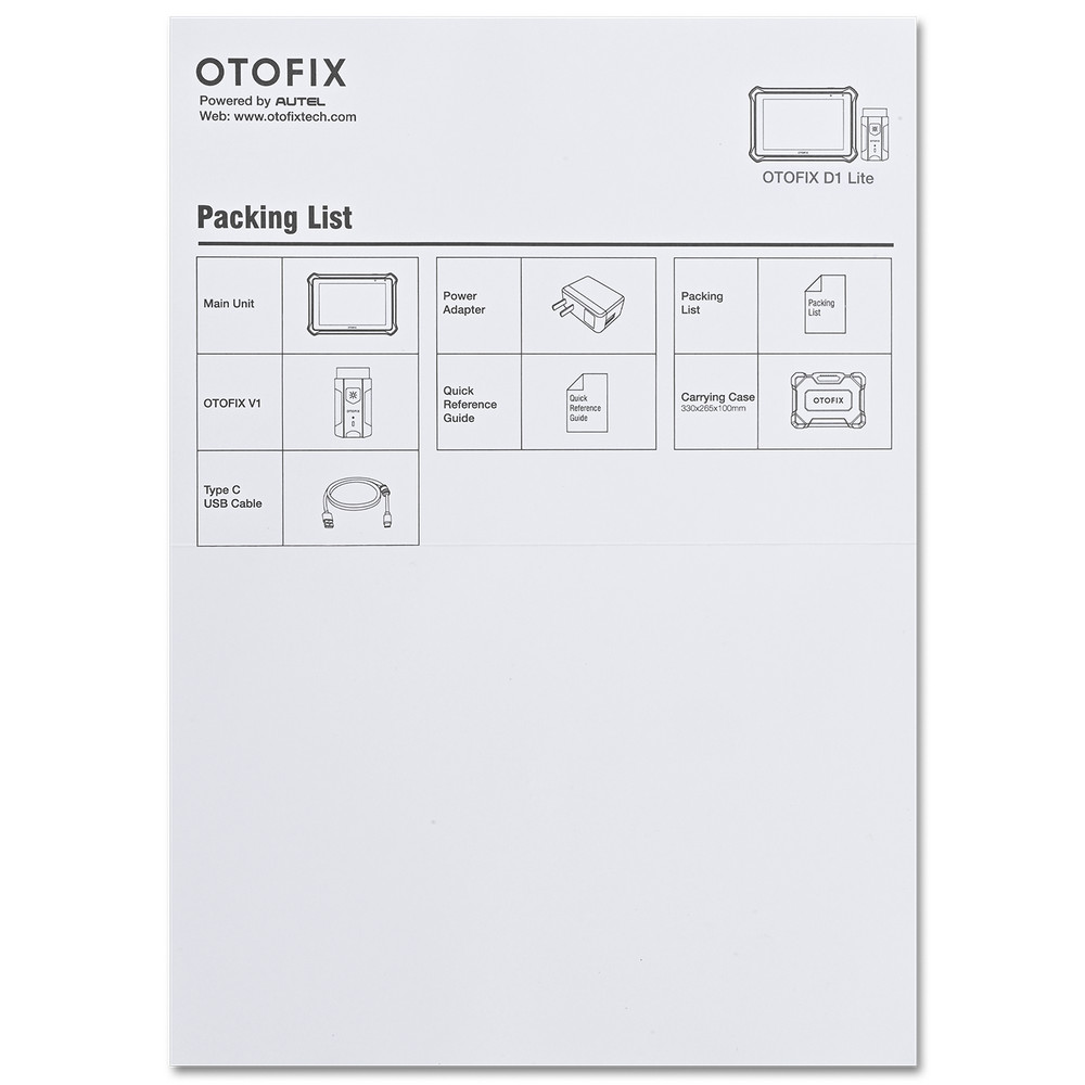 2025 OTOFIX D1 Lite Car Bidirectional Scanner Auto Full System Diagnostic Tool