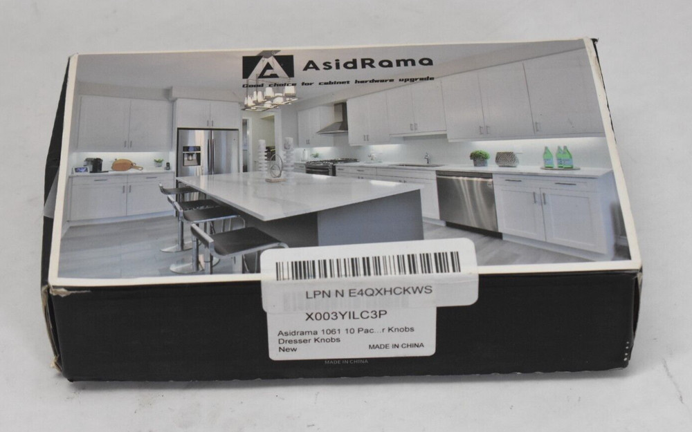 Asidrama 1061 Matte Black Kitchen Cabinet Knobs Cabinet Dresser Knobs 10 Pack
