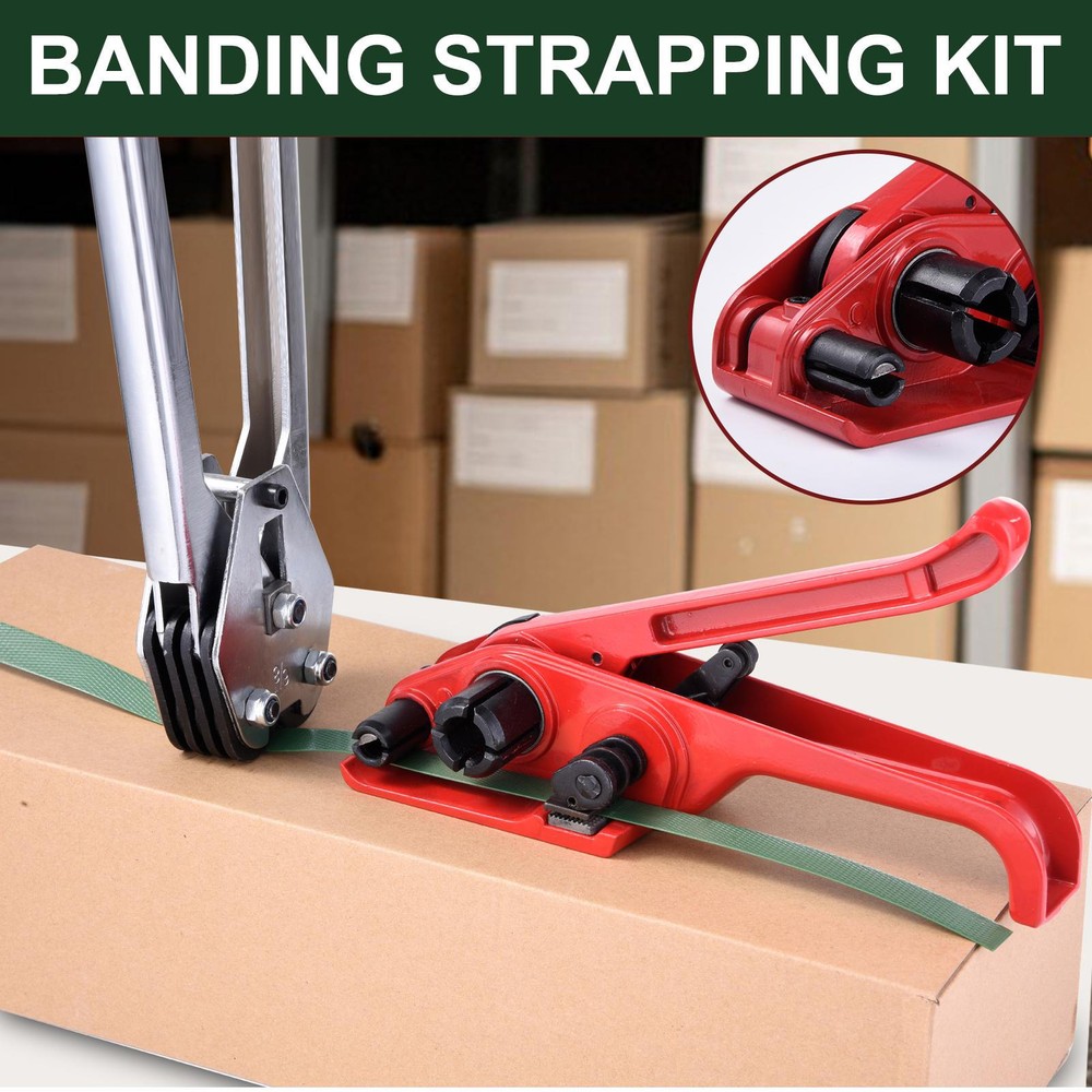 5/8in Solid Banding Strapping Kit Pallet Packaging Strapping Tool 2000ft