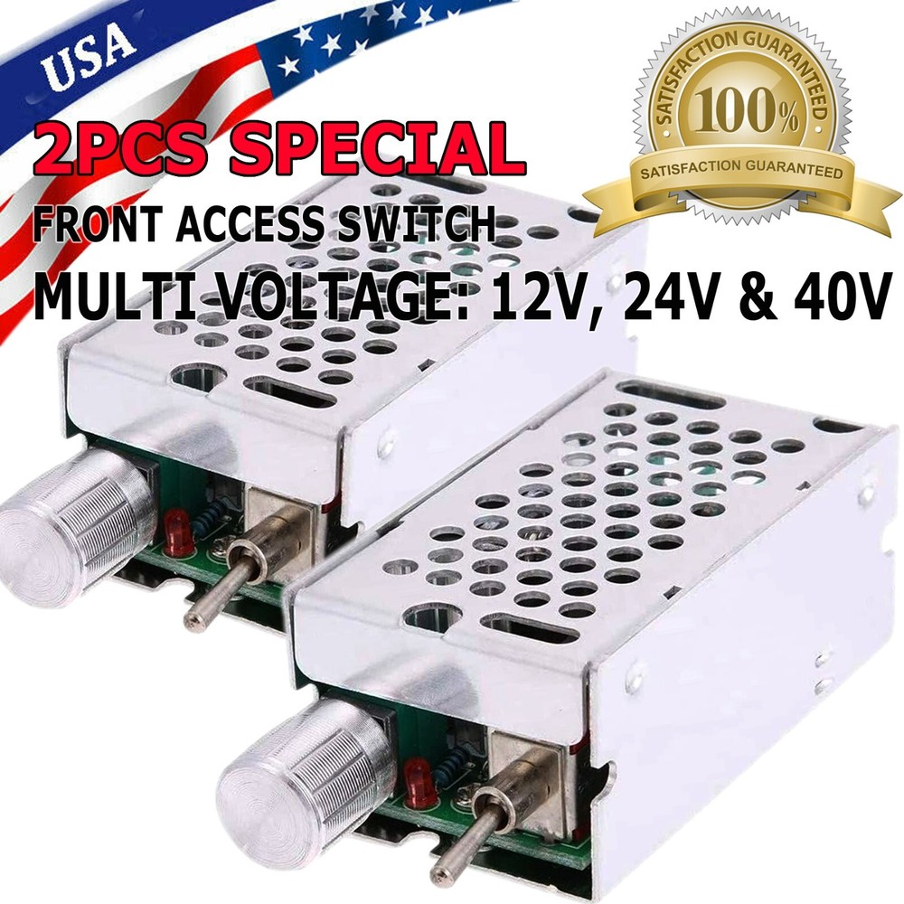 2X DC Motor Speed Controller Reversible PWM Reversing Control Switch 12/24V 40V