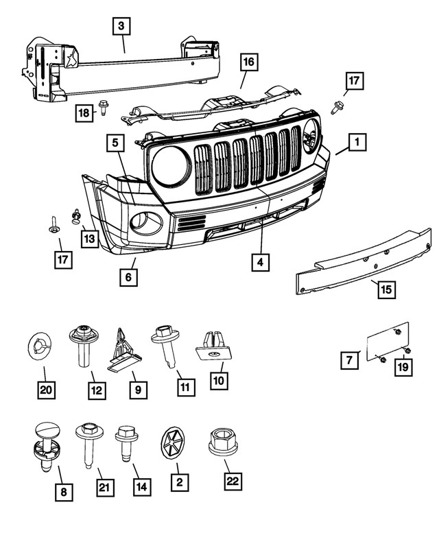 Genuine Mopar Push Pin 6508947AA
