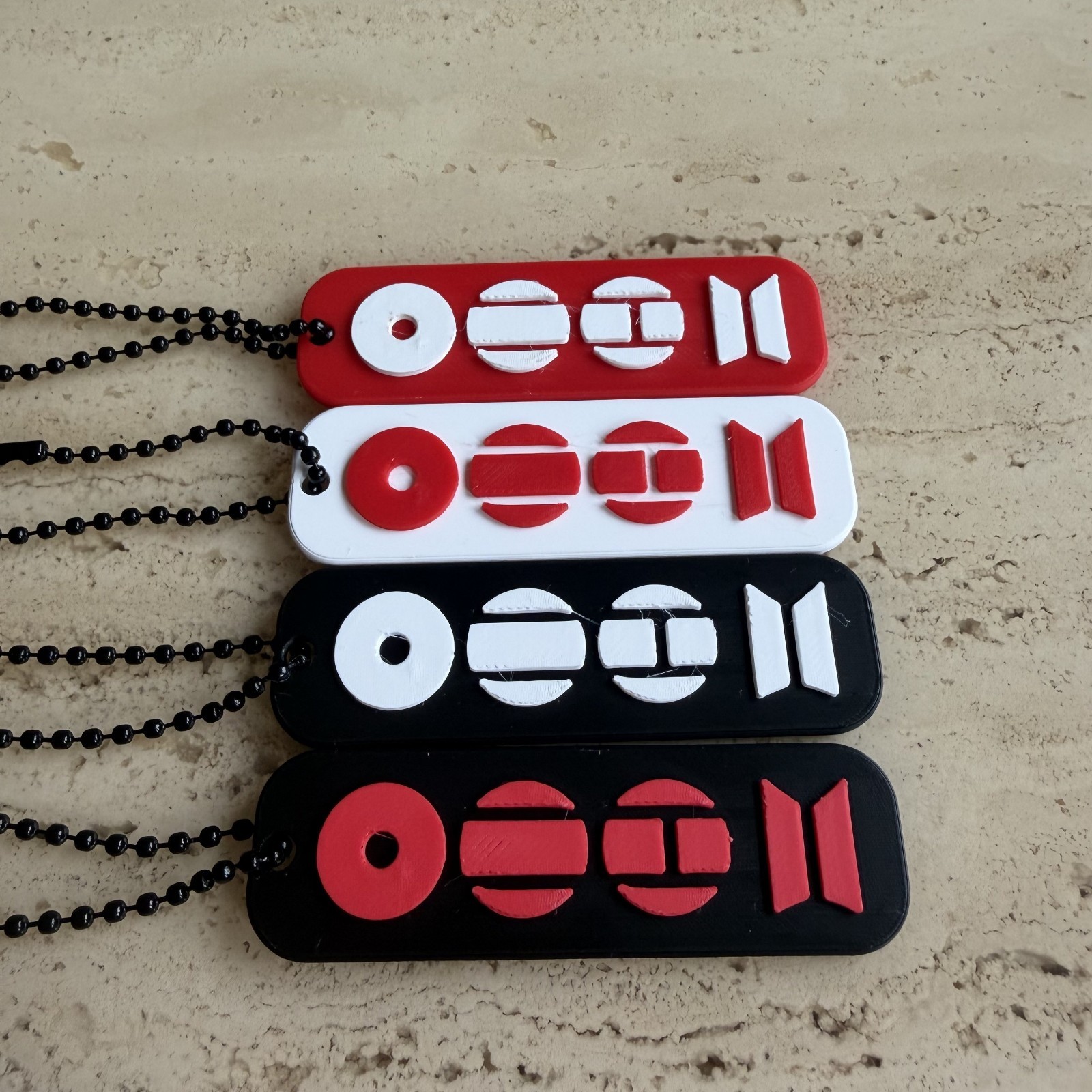 BTS keychain concert freebies 40 pieces, with ball beads keychains.