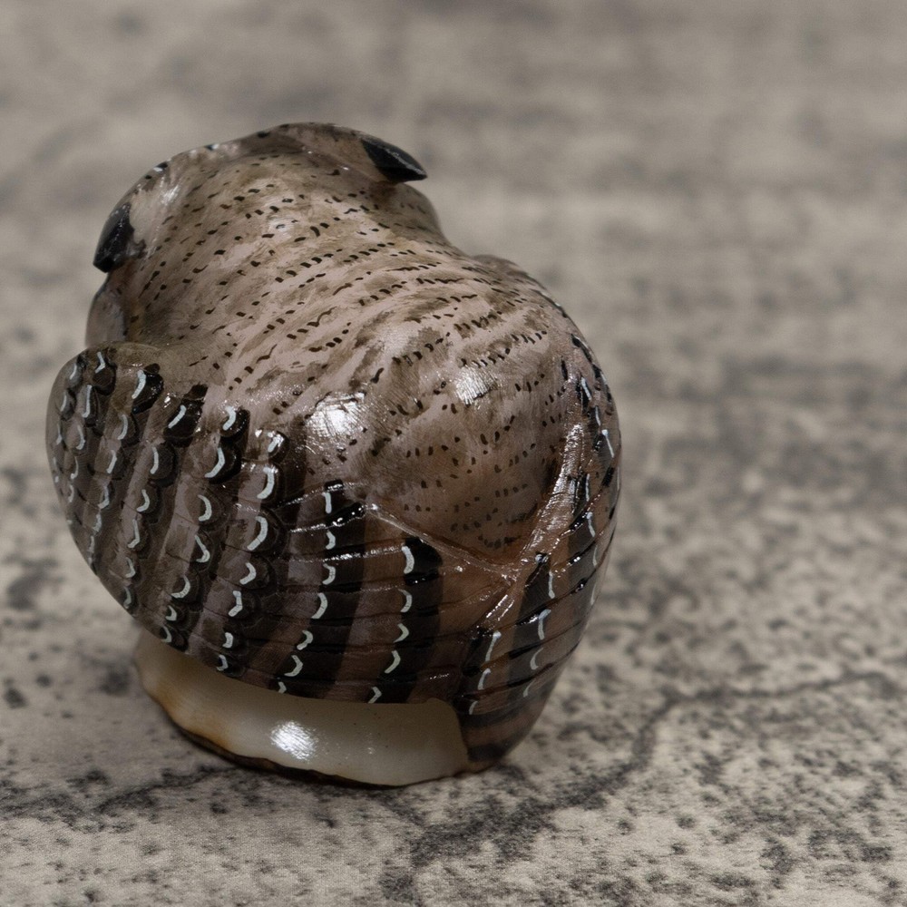 Owl Bird Tagua Carving