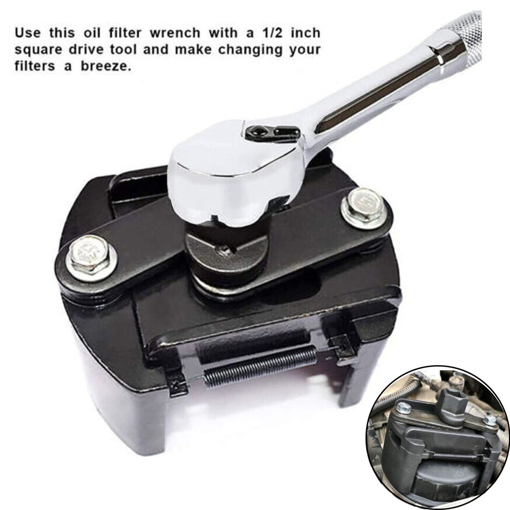 Wrench Spanner Remover Tool Adjustable Machine Oil Filter Wrench Two-jaw Filter