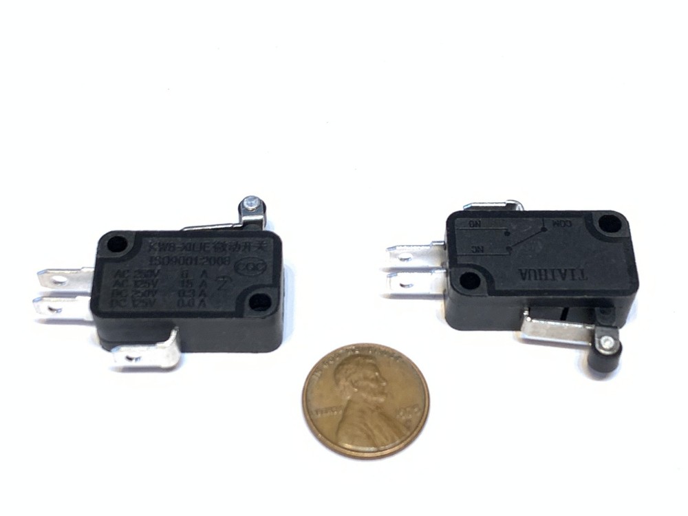 2 Pieces Black Limit Switch rollar roller micro small 3d printer cnc Lever