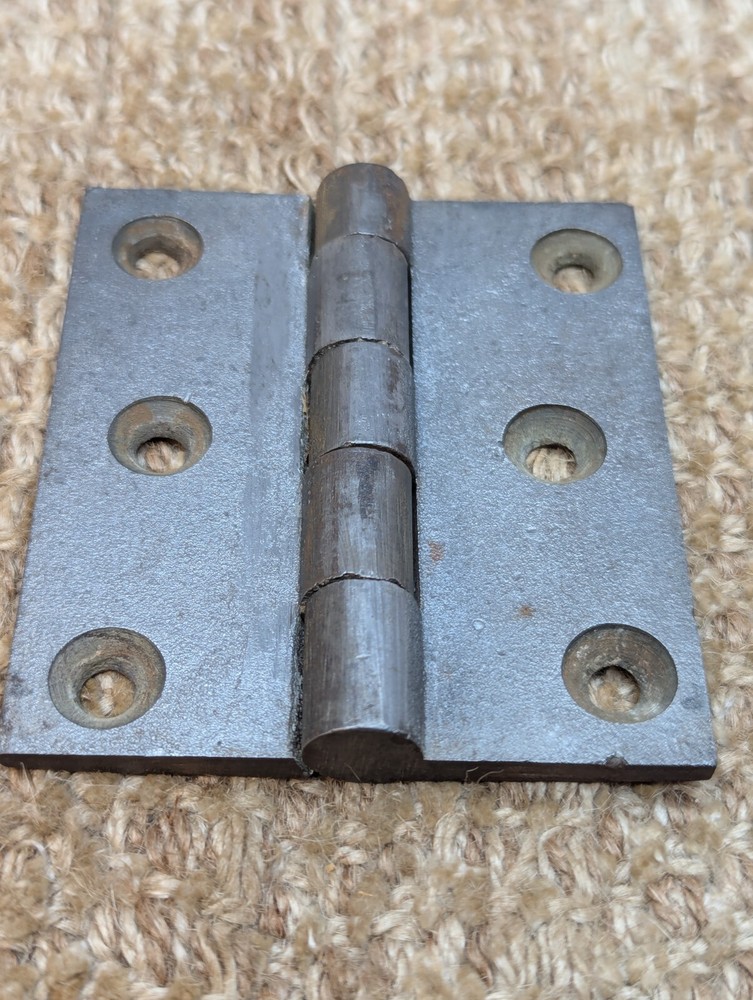 3" x 3 1/2" Antique Cast Iron Butt Hinge Door Hardware