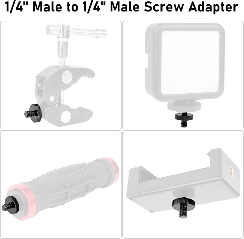 Precision 1/4" Camera Screw Adapter Set – Ensure Steady Mounting anywhere
