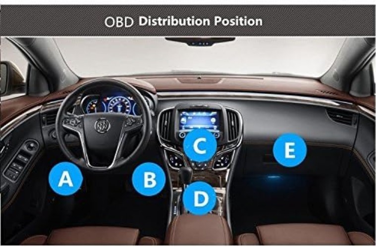 OBD Power Cable for Dash Camera, 24-Hour Surveillance