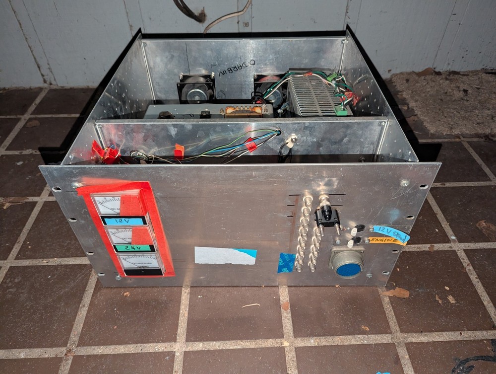 *For Parts* Custom Rackmount Power Supply  Amplifier Control Panel Unit