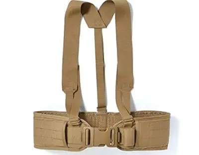 USMC Coyote Sub Belt With Suspenders MEDIUM War Belt