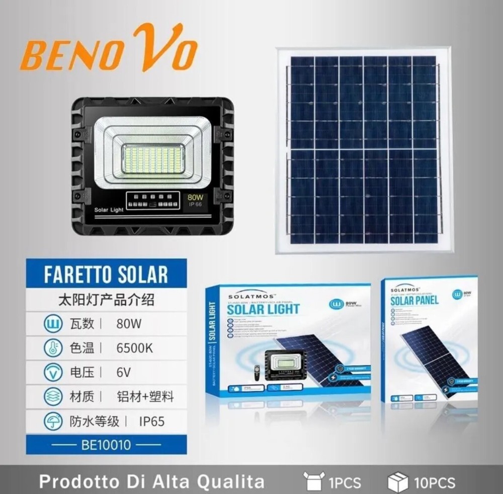 LED Solar Headlight 80 to 1000W Solar Panel Cold Light Remote Control Twilight