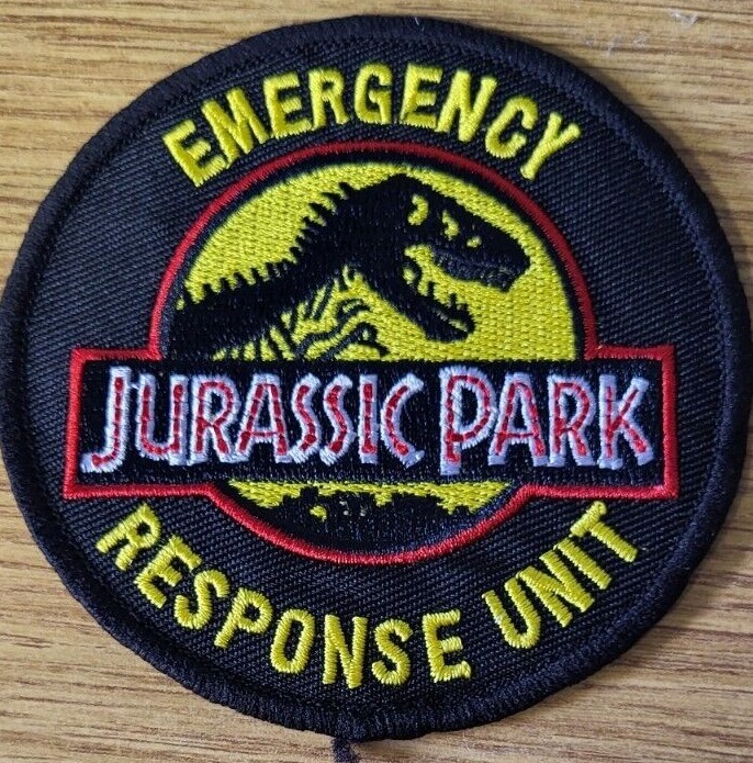 Jurassic Park Emergency Response Unit Patch 3.5 inches tall