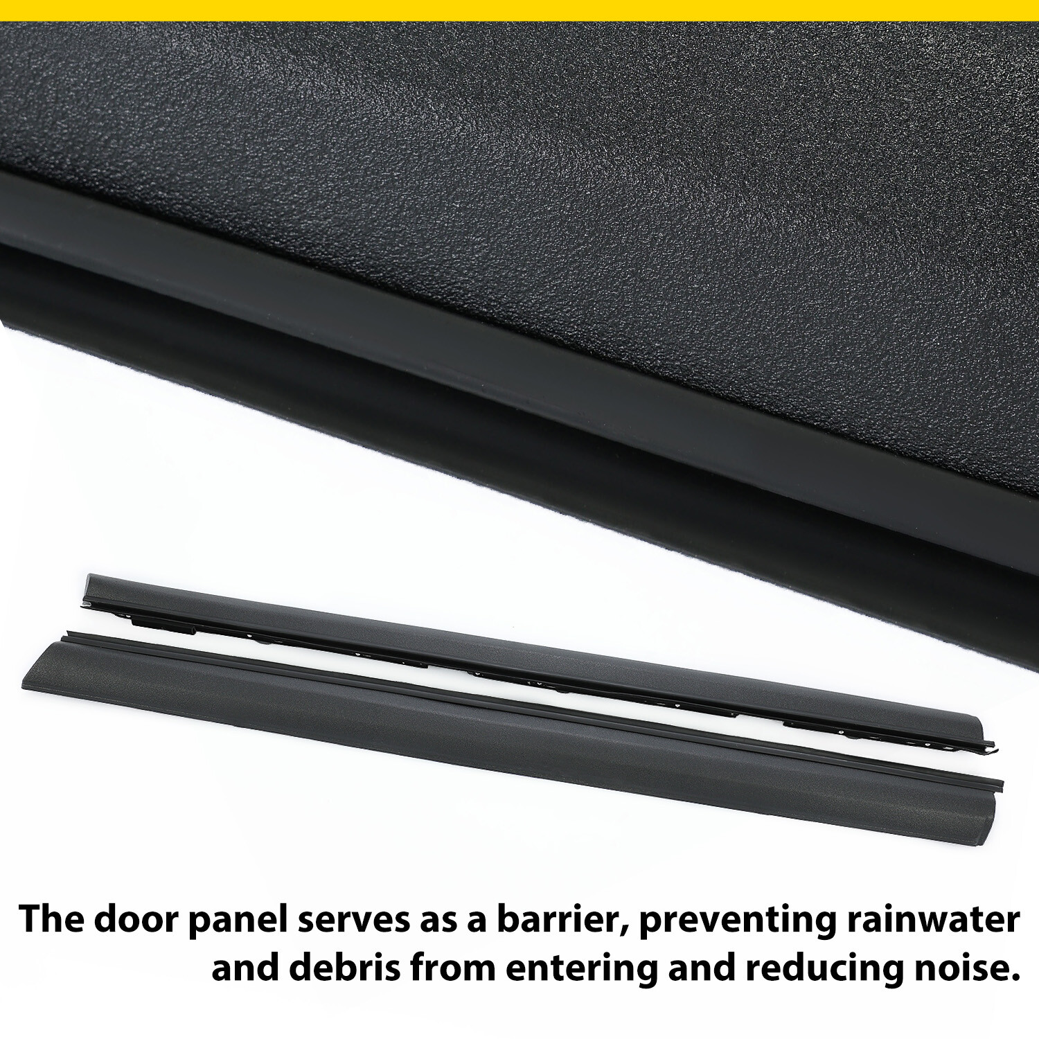 For Camaro / Firebird DP92 1982-1992 Inner Door Panels Top Rails w/ Window Felt